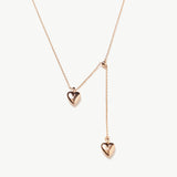 Double Heart Pendent Necklace
