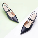 Pointed Toe Print Slingbacks (Helen)
