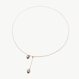 Double Heart Pendent Necklace