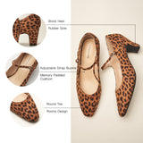 Mary Jane Block Heel Pumps (Jessica)(SALE)