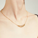 Sparkling Curve Necklace