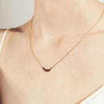 Elegant Black Crystal Necklace for a Touch of Glamour"