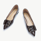 Square Buckle Flats (Aida) (SALE)