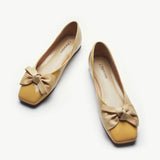 Patent/Print Bow Ballerina Flats (Eva)(SALE)