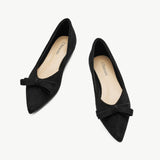 Bowknot Suede Flats (Aida)(SALE)