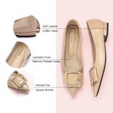 Square Buckle Flats (Aida) (SALE)