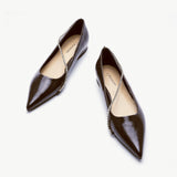 Crystal Chain Pointed Toe Flats (Aida) (SALE)