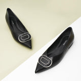 Round buckle Flats (Aida) (SALE)