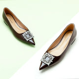 Crystal Buckle Flats (Aida)(SALE)