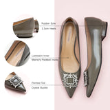 Crystal Buckle Flats (Aida)(SALE)