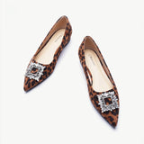 Crystal Buckle Flats (Aida)(SALE)