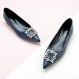Crystal Buckle Flats (Aida)(SALE)