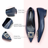 Crystal Buckle Flats (Aida)(SALE)