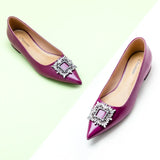 Crystal Buckle Flats (Aida)(SALE)