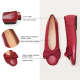 Almond-Toe Bowknot Ballerina Flats (Elle)