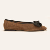 Almond-Toe Bowknot Ballerina Flats (Elle)