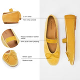 Almond-Toe Ballet Velvet Flats (Liora)