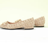 C Buckle Pointed Toe Flats (Aida) (SALE)