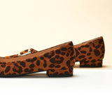 Metal Buckle Pointed Toe Flats (Aida)(SALE)