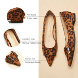 Metal Buckle Pointed Toe Flats (Aida)(SALE)