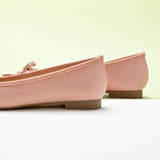 Chic Pink Women Bowknot Flats: Playful Elegance
