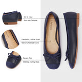 Cap-Toe Silk Ballet Flats (Elena)