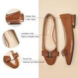 Patent Metal Buckle bow Flats (Anita)