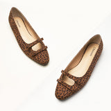 Double Bow Ties Cutout Ballet Flats (Emma)