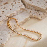 Fine Diamond Charm Bracelet, dynamically designed for harmonious beauty, this bracelet creates a perfect blend of fine craftsmanship and the dazzling allure of diamonds, offering a sophisticated accessory