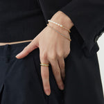 Crystal Twinkle Bracelet, crafted with a strand of sparkling crystals in a gold hue, this bracelet adds a touch of sparkle and sophistication to your wrist, making it a versatile accessory for various occasions