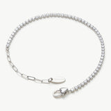 Platinum Crystal Bracelet, embodying the frosty elegance of crystals in a platinum setting, this bracelet captures the essence of winter's beauty, creating a dazzling and refined statement piece