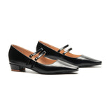 Double-Strap Block Heel (Alva)(SALE)