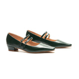 Double-Strap Block Heel (Alva)(SALE)