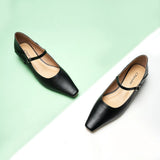 Single Strap Block Heel Mary Janes (Alva)(SALE)