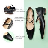 Single Strap Block Heel Mary Janes (Alva)(SALE)