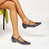 Single Strap Block Heel Mary Janes (Alva)(SALE)