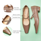 Single Strap Block Heel Mary Janes (Alva)(SALE)