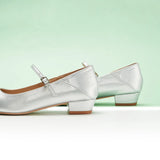Single Strap Block Heel Mary Janes (Alva)(SALE)