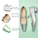 Single Strap Block Heel Mary Janes (Alva)(SALE)