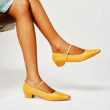 Single Strap Block Heel Mary Janes (Alva)(SALE)