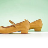 Single Strap Block Heel Mary Janes (Alva)(SALE)