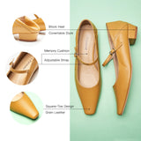 Single Strap Block Heel Mary Janes (Alva)(SALE)