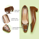 Metal Buckle Low Heel (Lucia) (SALE)