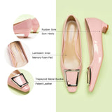 Metal Buckle Low Heel (Lucia) (SALE)