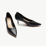 Pointed Toe Kitten Heel Pumps (Anna)(SALE)