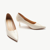 Pointed Toe Kitten Heel Pumps (Anna)(SALE)