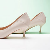 Pointed Toe Kitten Heel Pumps (Anna)(SALE)