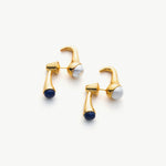 Pearl Crossover Hoop Earrings, a timeless and elegant accessory featuring lustrous pearls in a captivating crossover design for a classic look