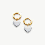 Heart Tunnel Hoop Earrings, a charming and romantic accessory with heart-shaped cutouts that add a touch of love to your ears