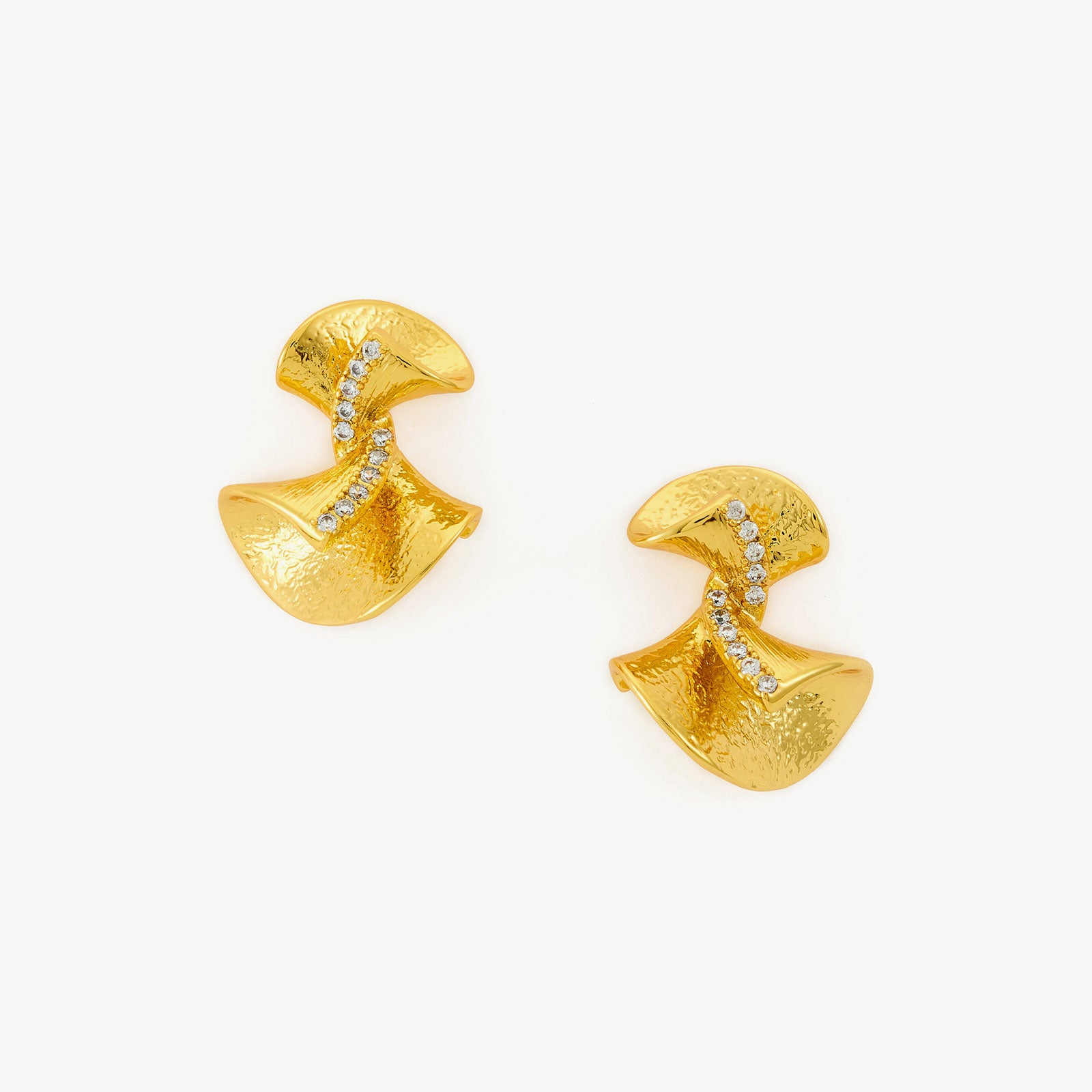 Crystal Twisted Earrings, exuding radiant allure with twisted crystal designs, these earrings add a touch of glamour and sophistication to your ear ensemble